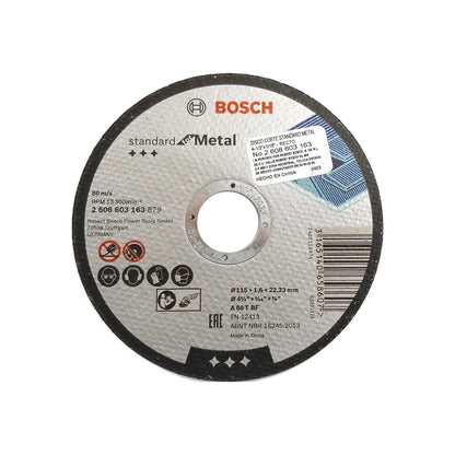 Fabricado en óxido de aluminio.,Corte metal.,Diámetro: 4 1/2"(114 mm).,Eje: 7/8"(22.23 mm).,Espesor: 1/16"(1.6 mm).,Velocidad 13300 RPM,Usar guantes y lentes de protección al momento de su uso.