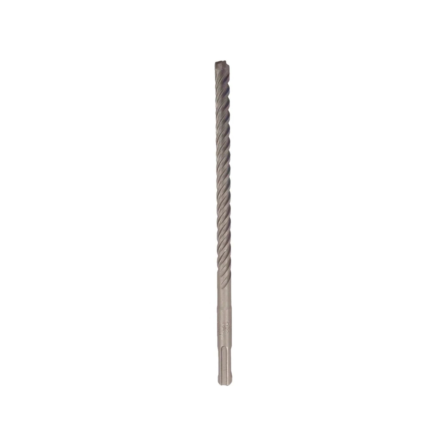 Broca SDS plus helicoidal de metal gris para taladro percutor, perfora hormigón y mampostería.