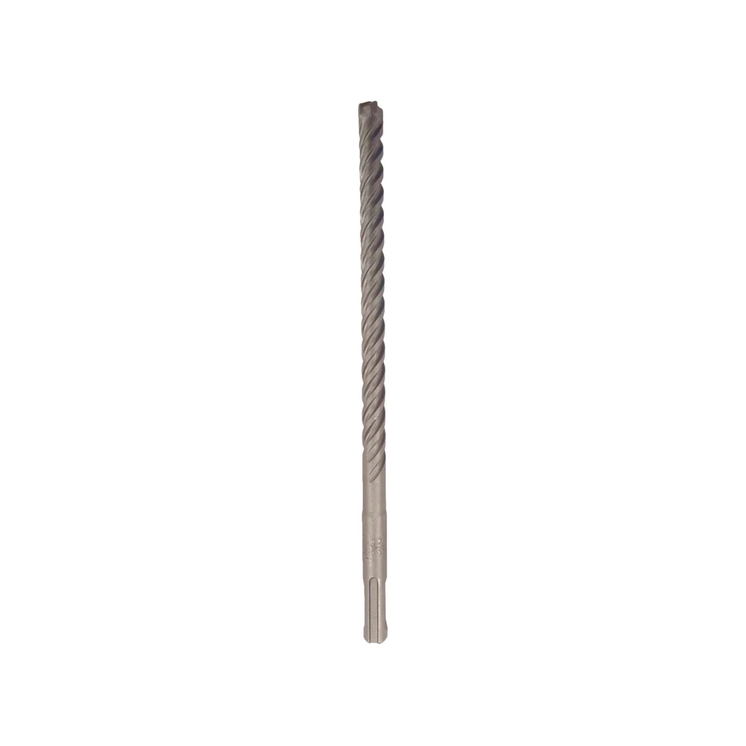 Broca SDS plus helicoidal de metal gris para taladro percutor, perfora hormigón y mampostería.