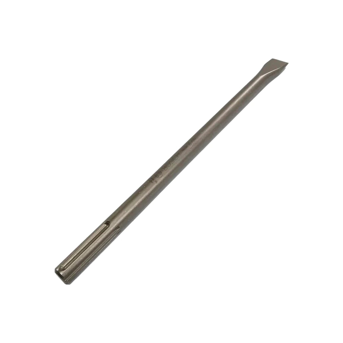 Cincel plano Bosch SDS max 40 cm para concreto, desbaste y demolición en obras.
