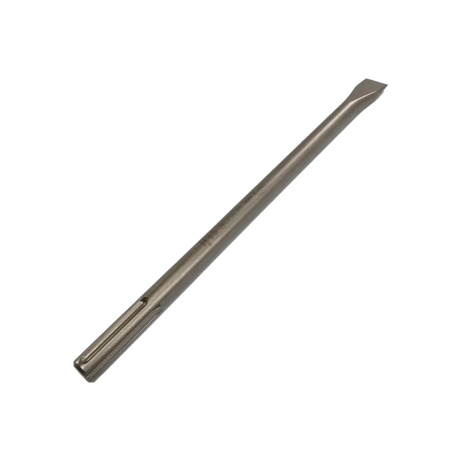 Cincel plano Bosch SDS max 40 cm para concreto, desbaste y demolición en obras.