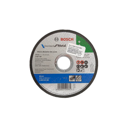 Elaborado con óxido de aluminio.,Corte metal.,Diámetro: 4 1/2"(114 mm).,Eje: 7/8"(22.23 mm).,Espesor: 3/64" (1 mm).,Velocidad 13300 RPM ,Alto rendimiento en Corte metales ferrosos y no ferrosos, hierro fundido.,Alta velocidad de corte.,Producido con pantallas de fibra de vidrio hechas con precisión y simetría que brindan una gran estabilidad a los discos y la máxima seguridad en la aplicación.,Fabricado bajo estándares internacionales (EN12413) que brinda la máxima seguridad en aplicaciones.,Usar guantes y 