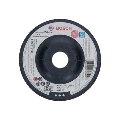 Fabricado con granos abrasivos de óxido de aluminio de alta calidad que dan rendimiento y velocidad en sus aplicaciones.,Desbaste concreto.,Diámetro: 4 1/2"(114 mm).,Eje: 7/8"(22.23 mm).,Espesor: 1/4"(6 mm).,Velocidad 13300 RPM,Los discos de corte Standard tienen un excelente desempeño en cortes en metal.,Con tejido de fibra de vidro fabricado con precisión y simetría que trae alta estabilidad para el disco.,Son fabricados sobre un alto estándar de calidad conforme con las normas internacionales (EN 12413).