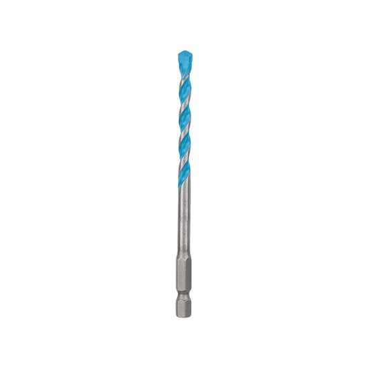 Broca multiconstrucción HEX con flauta azul para taladro, perfora concreto, ladrillo, cerámica.
