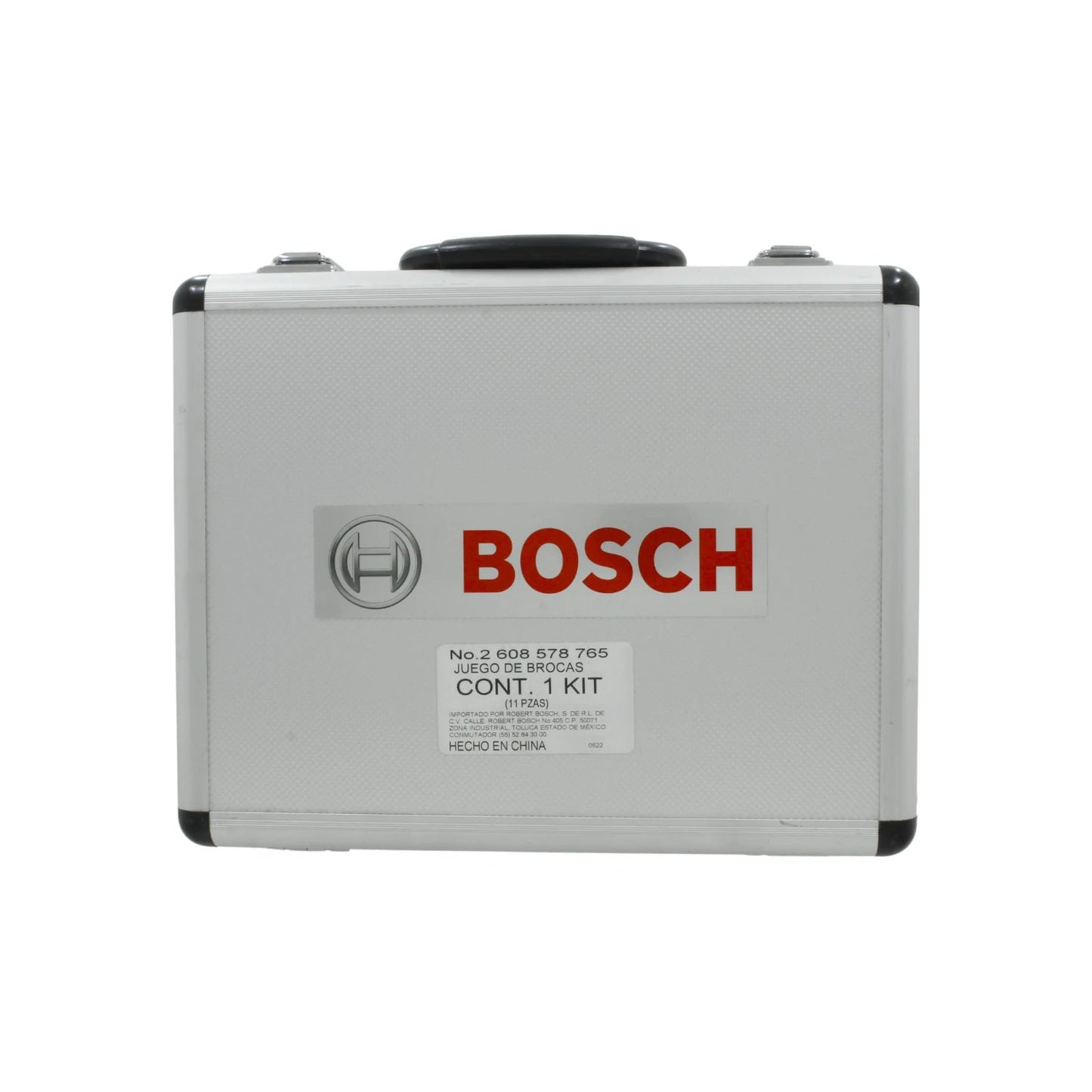Juego de brocas SDS Plus Bosch de 11 piezas en estuche metálico plateado para taladros