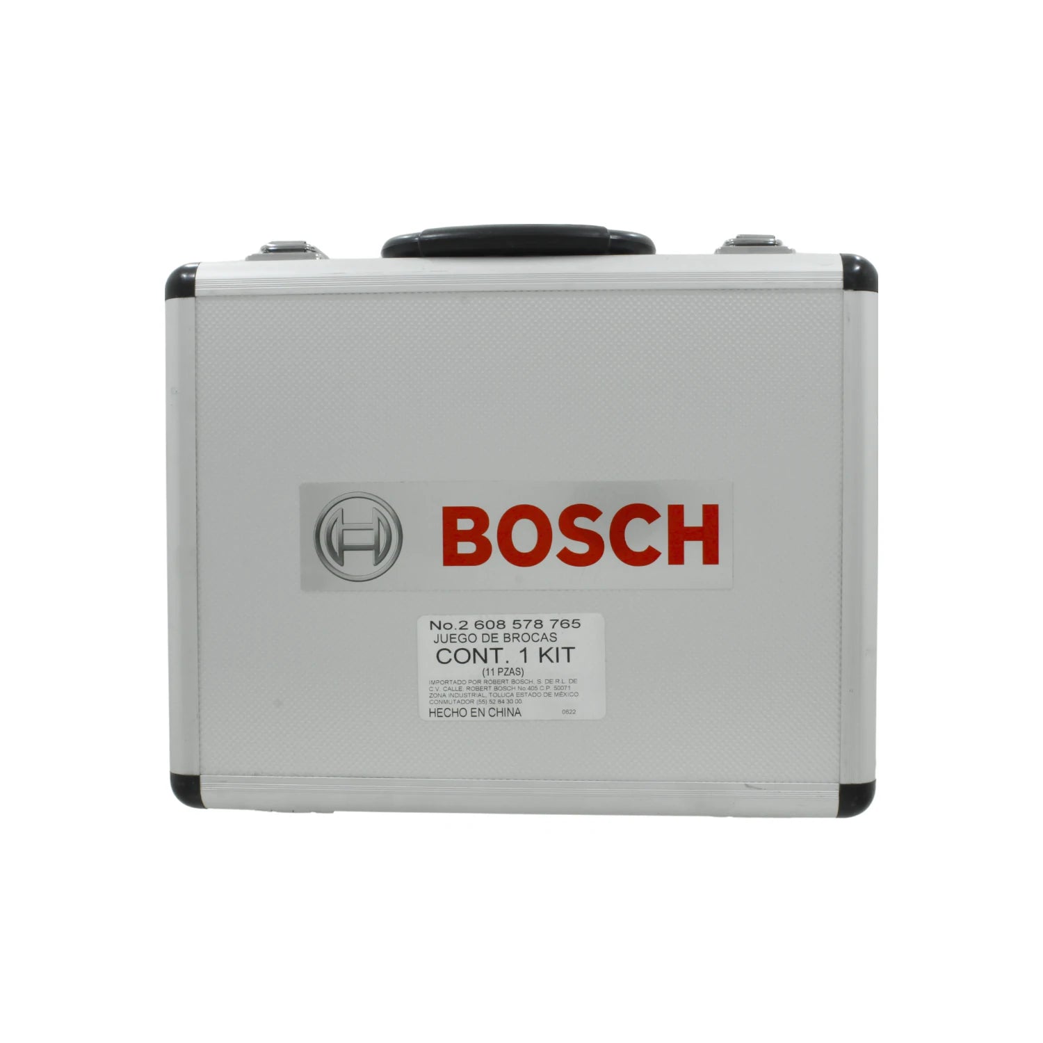 Juego de brocas SDS Plus Bosch de 11 piezas en estuche metálico plateado para taladros