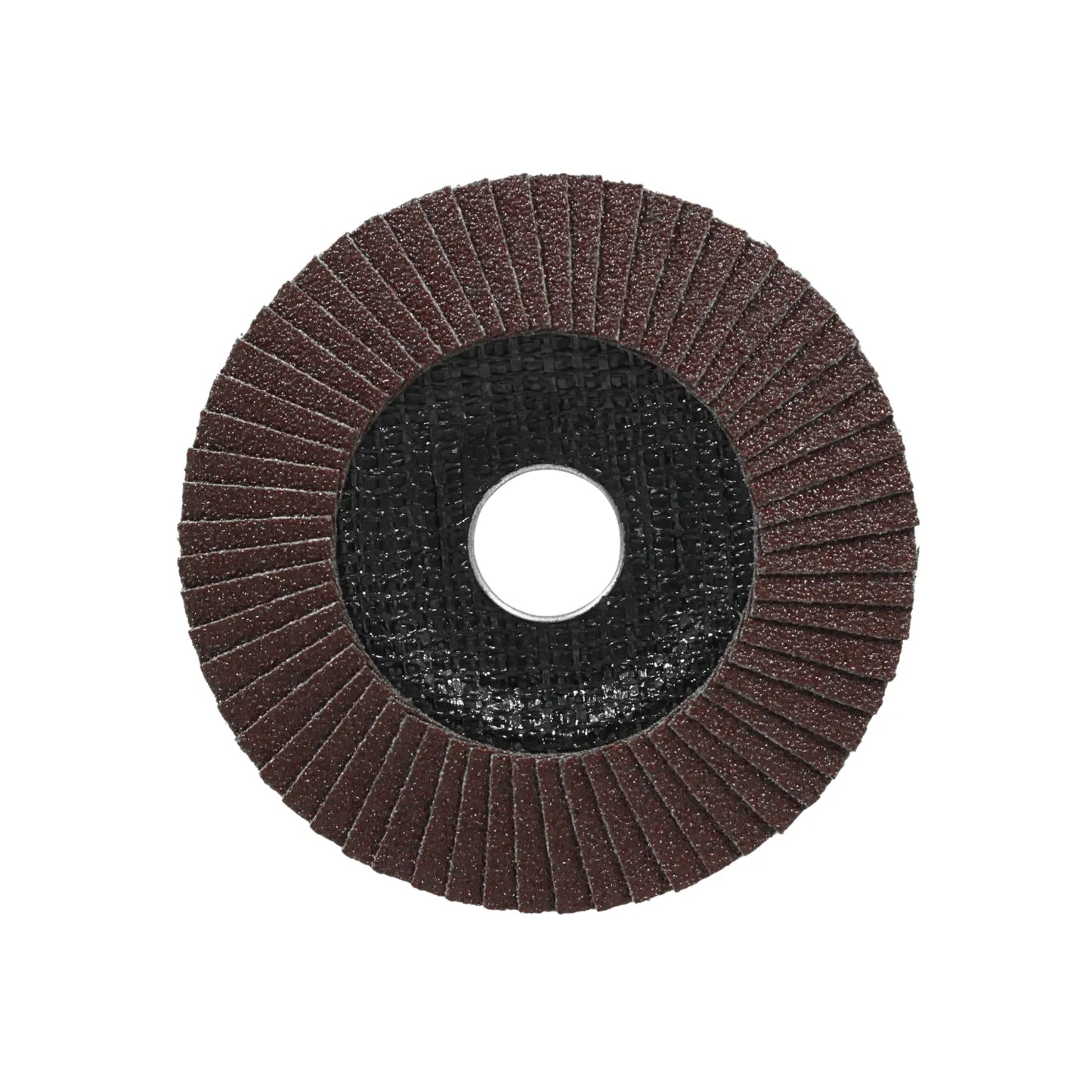 Disco de láminas abrasivas marrón para amoladora angular ideal para desbaste y lijado de metal y madera.