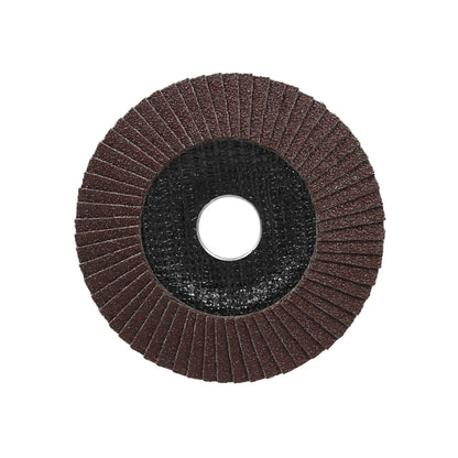 Disco de láminas abrasivas marrón para amoladora angular ideal para desbaste y lijado de metal y madera.