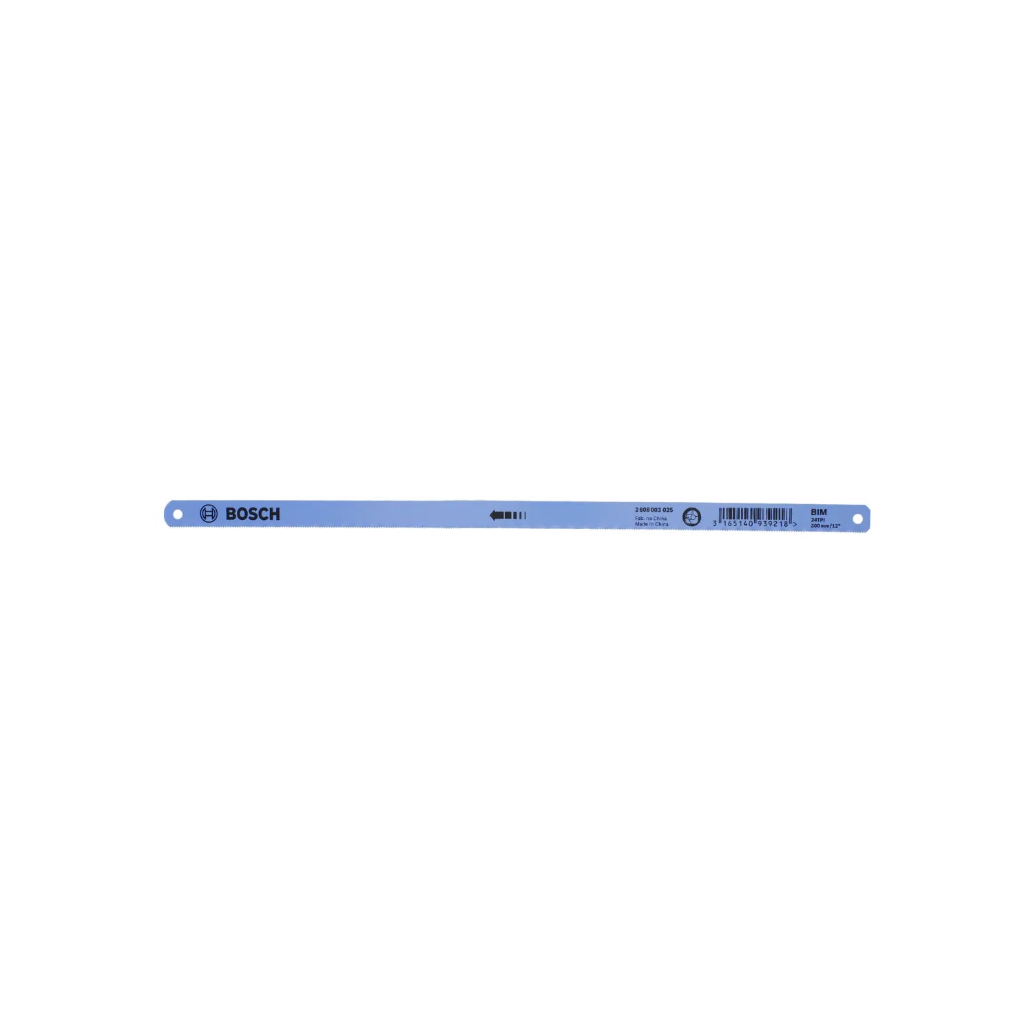Hoja de segueta Bosch BIM bimetálica azul de 300mm y 24 TPI para corte de metales y acero inoxidable