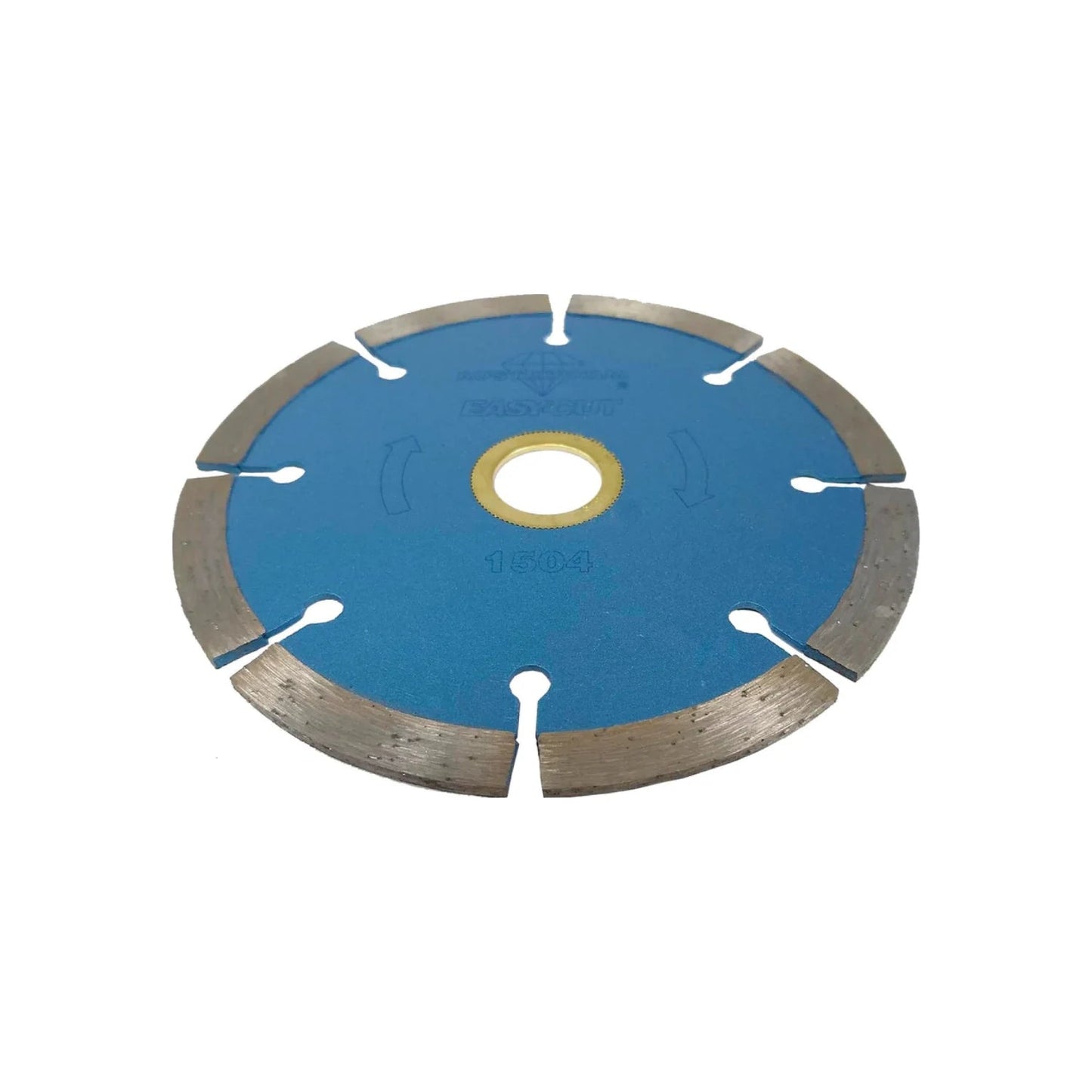 Disco de corte diamantado segmentado Austrodiam EASY CUT 1504 azul para cortar concreto y piedra