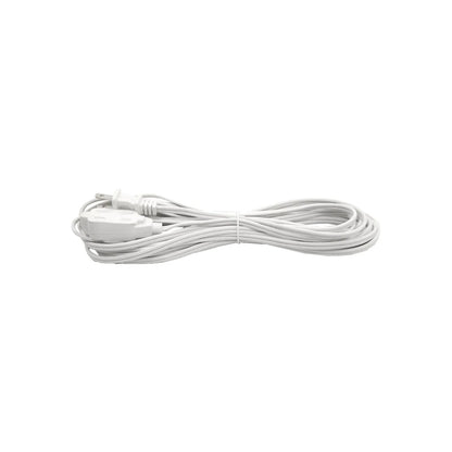 Extensión eléctrica blanca de 8 metros con triple toma, para hogar y oficina.
