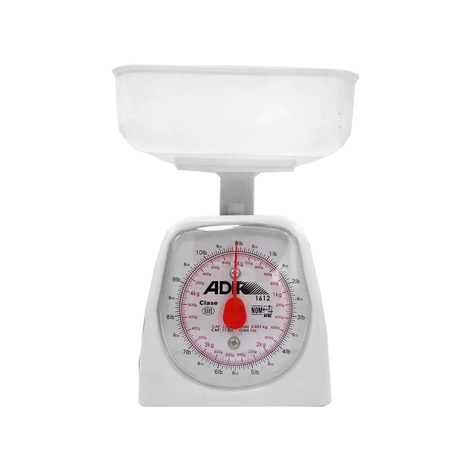 Báscula decocina.,Peso máximo: 5 kg,Display de fácil lectura.,Báscula domestica.,Incluye charola desmontable.