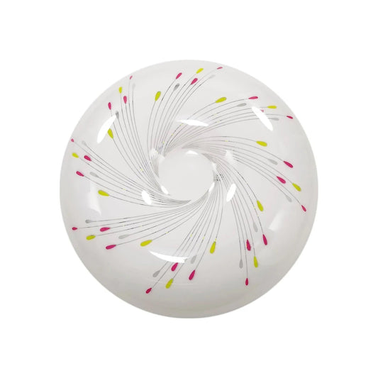 Lámpara plafón LED Adir 24W redonda blanca de sobreponer, diseño espiral colores