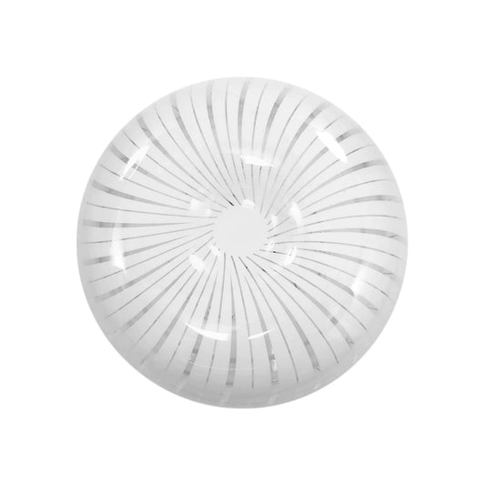 Plafón LED de sobreponer redondo blanco 24W para techo con diseño moderno de líneas