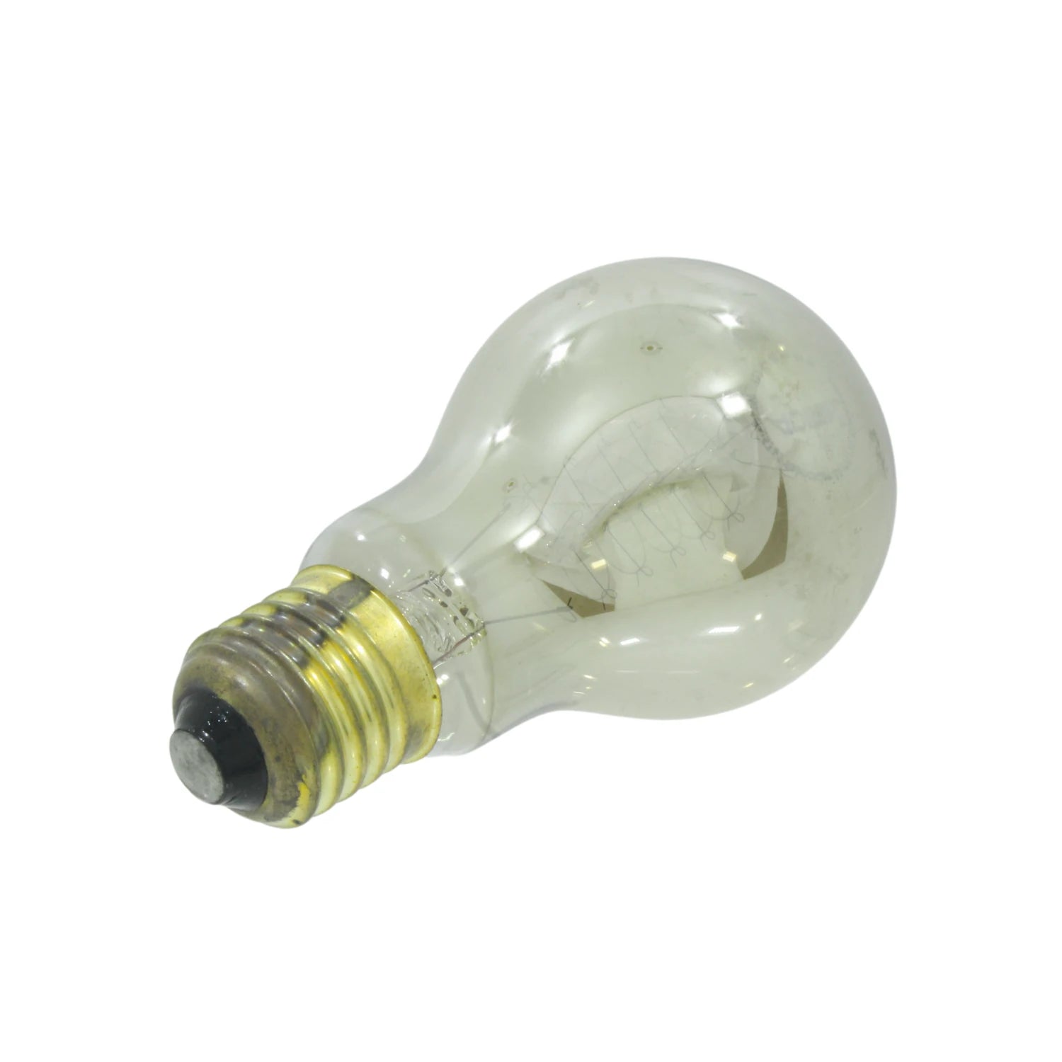 Lámpara incandescente vintage 40W filamento visible base roscada dorada