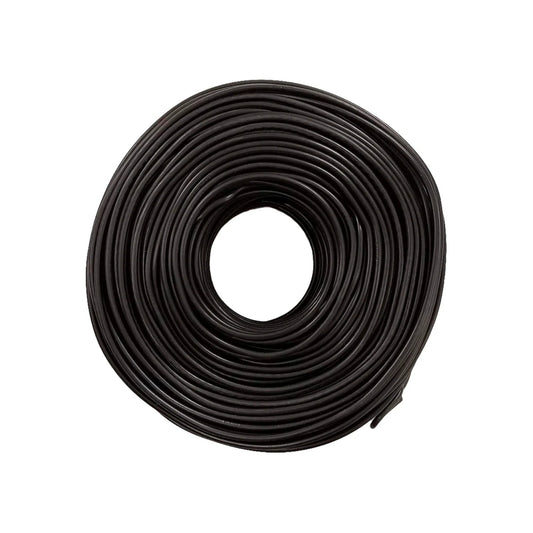 Rollo de cable eléctrico negro calibre 12 de 100 metros para instalaciones residenciales e industriales