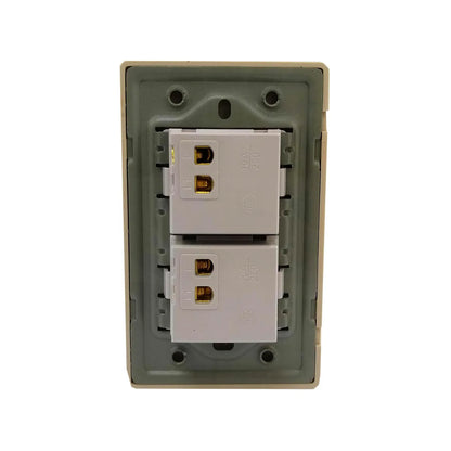 Placa 2 apagadores rose gold Adir 4626 florence