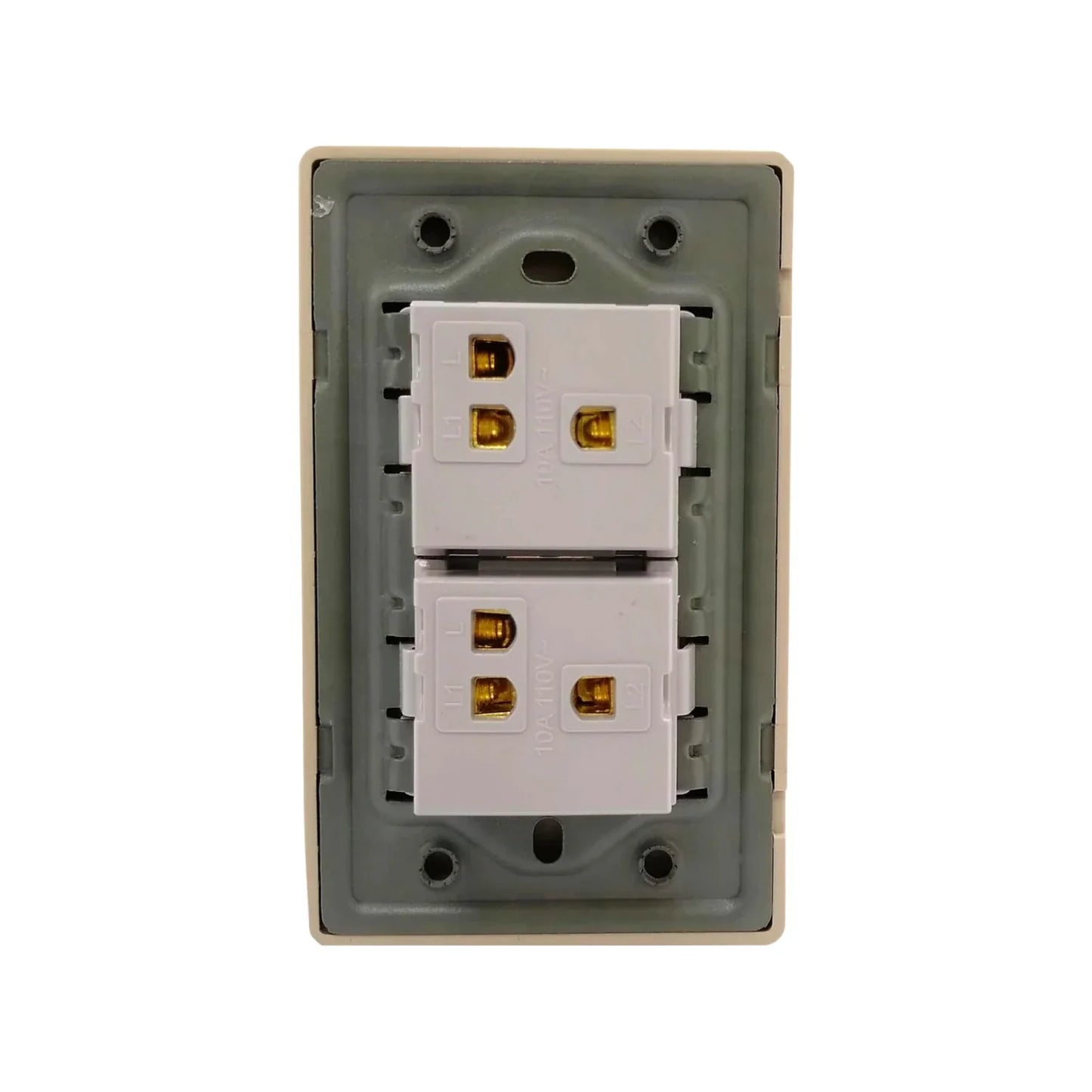 Placa 2 apagadores escalera rose gold Adir 4629 florence