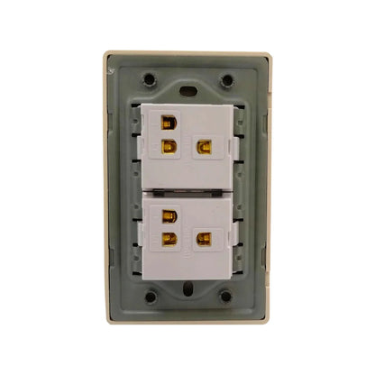 Placa 2 apagadores escalera rose gold Adir 4629 florence