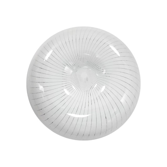 Plafón LED 18W redondo blanco de sobreponer con patrón espiral, para iluminación interior
