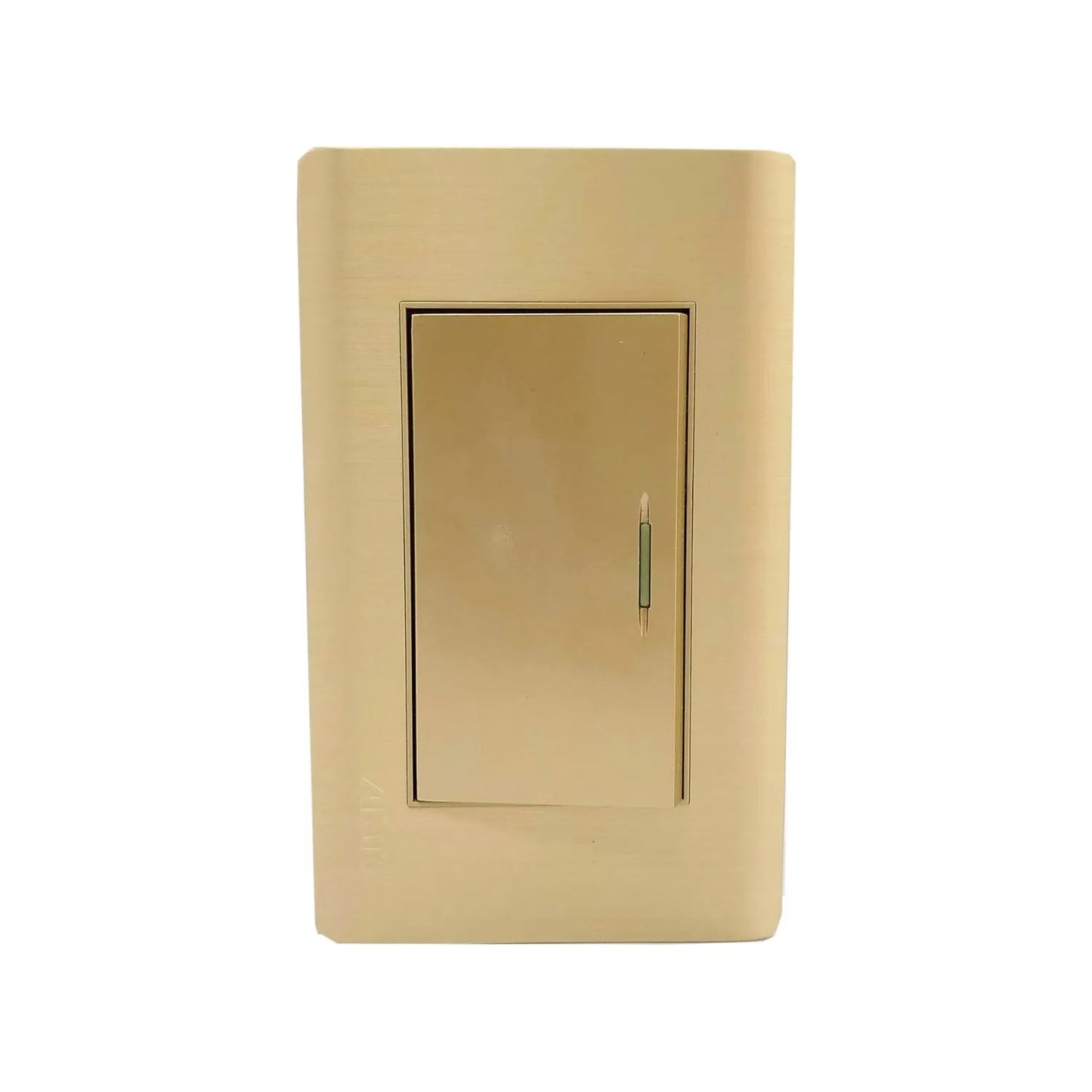 Placa de apagador de escalera Adir, interruptor de luz individual rose gold para pared, diseño moderno.