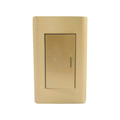 Placa de apagador de escalera Adir, interruptor de luz individual rose gold para pared, diseño moderno.