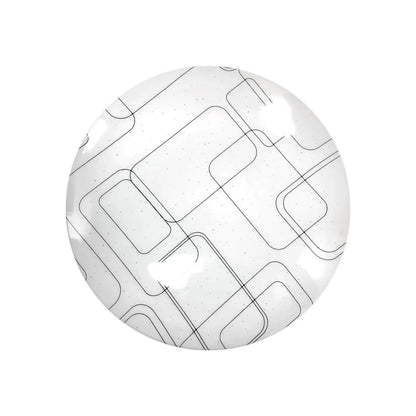 Plafón decorativo de LED,18 W,Equivalente a 140 W,100-120 V,240 mm,Pantalla acrílica – traslúcido.