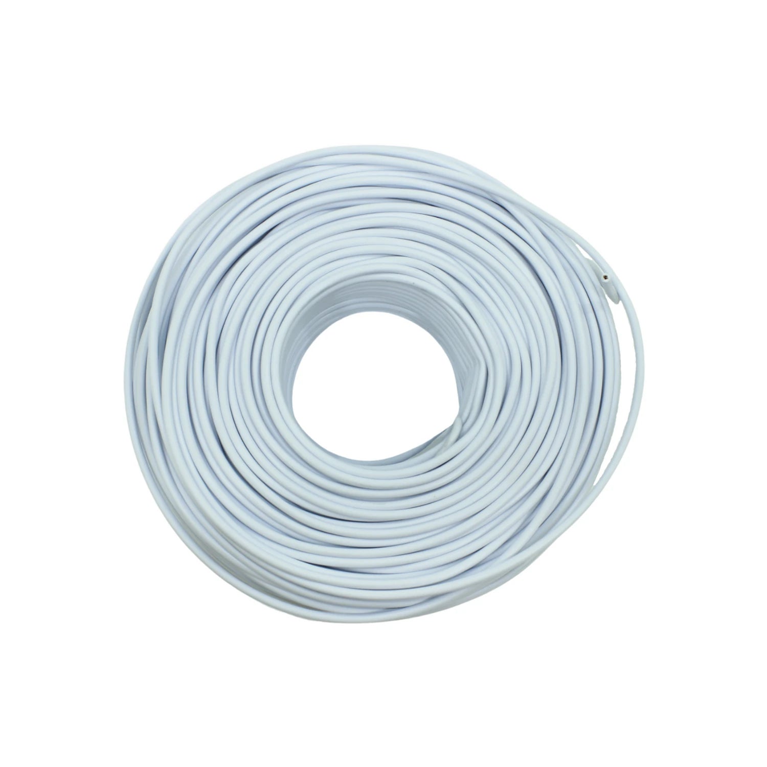 Cable eléctrico blanco calibre #12 en bobina de 100 metros para instalaciones
