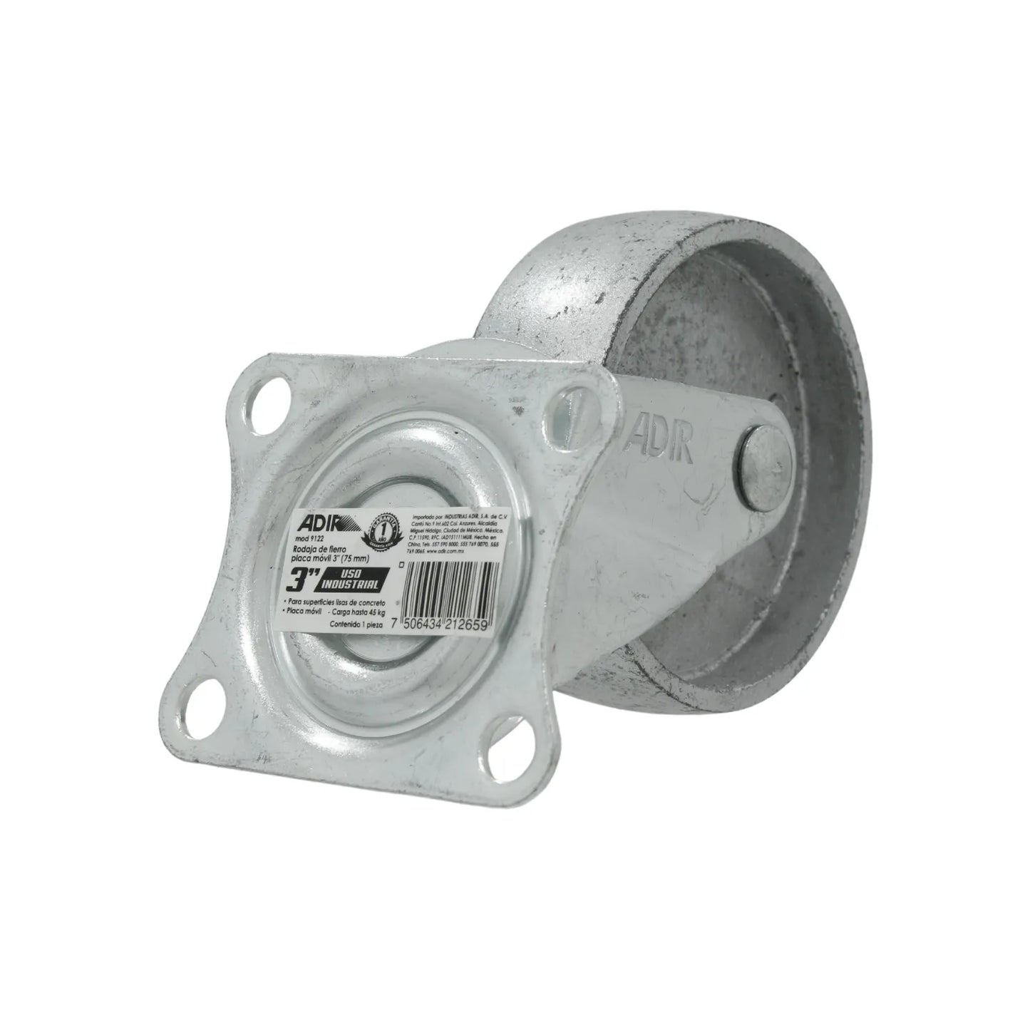 Rodaja giratoria 3" Adir 9122