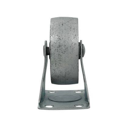 Rodaja de placa fija de metal gris para muebles o equipos industriales