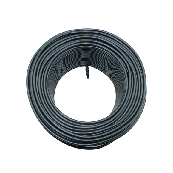 Cable 100% cobre.,100 metros de largo.,Calibre 8,Tensión máxima de 600 V,Para ambientes secos y húmedos.,Resistente al calor, humedad, aceites, grasas.,Antiflama.,Para instalaciones eléctricas comerciales e industriales.,Aislador térmoplastico de PVC