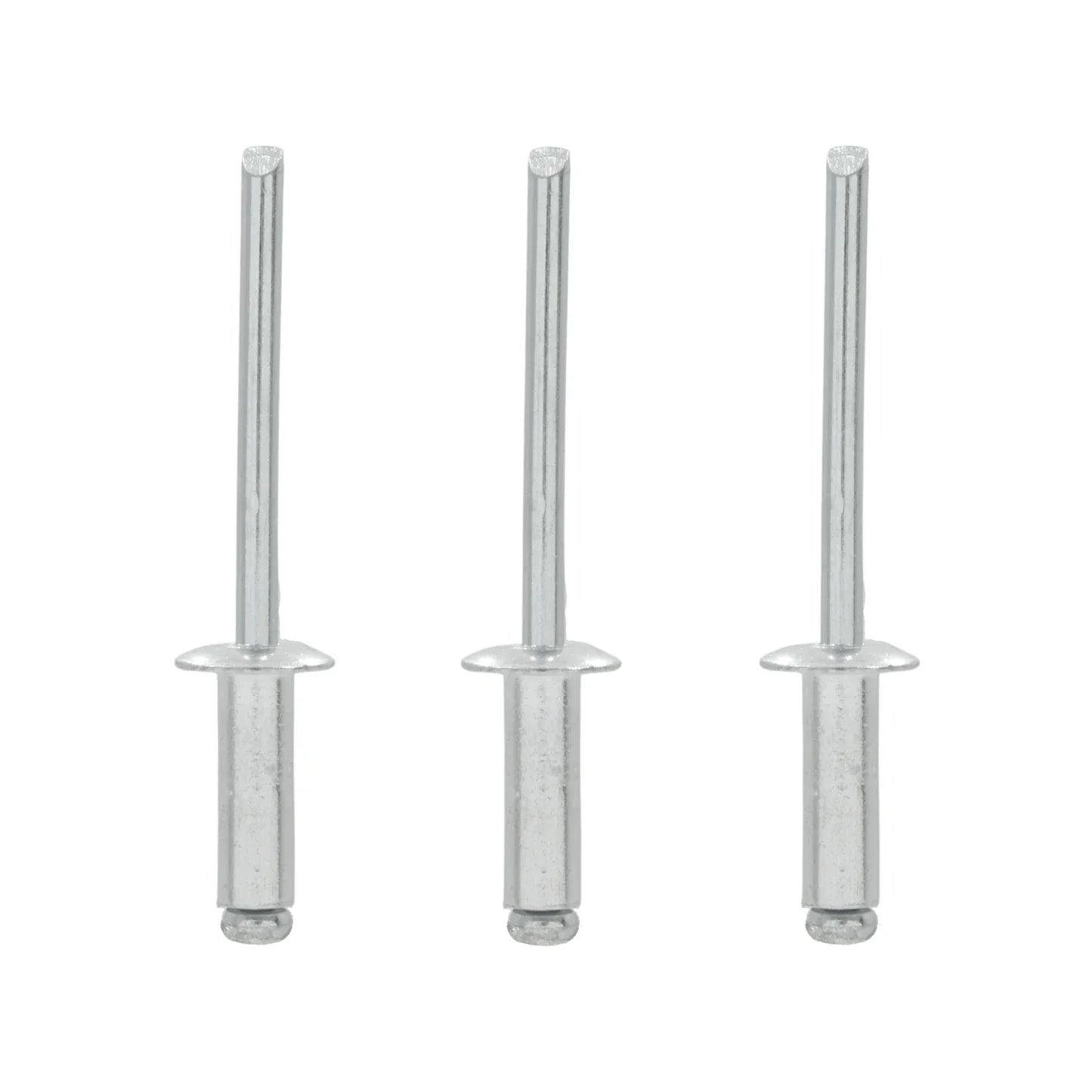 Fabricados de acero inoxidable y aluminio.,Remache de 1/2" (13 mm).,Diámetro: 3/16,Diámetro de tapa: 3/8",Agarre de 1/2",Contenido: 50 piezas.