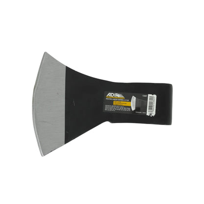 Hacha Adir 3.5 lb labor entera sin mango, cabeza de acero negra y plateada para corte y tala.