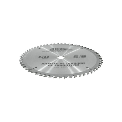 Disco sierra circular 7 1/2" de 60 dientes para madera Adir 15406