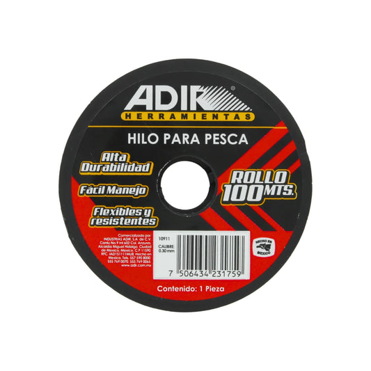 Alta durabilidad., Fácil manejo., Flexible y resistente., Calibre: 030 mm, Longitud total: 100 metros., Versatilidad de uso., Hecho en México.