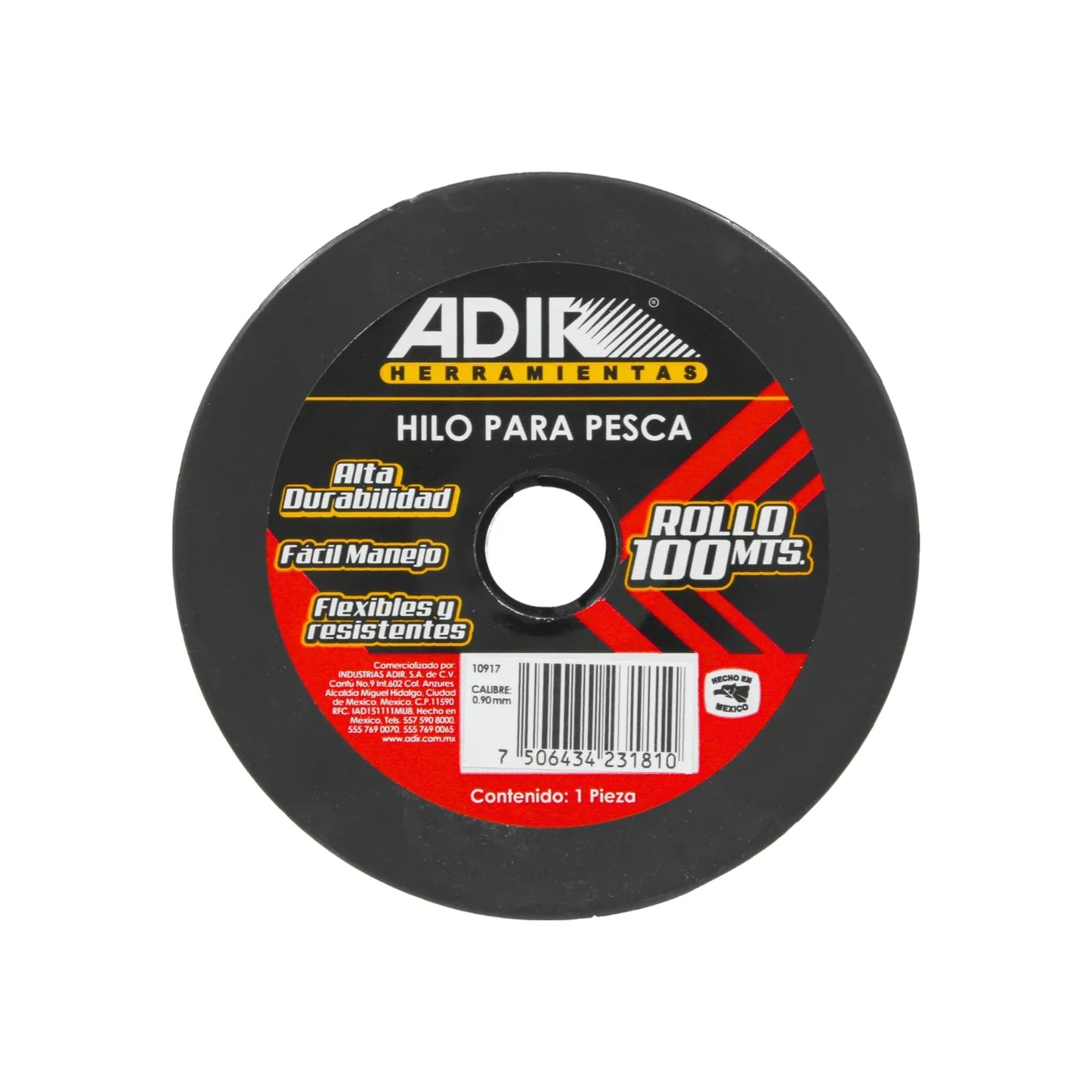 Alta durabilidad., Fácil manejo., Flexible y resistente., Calibre: 090 mm, Longitud total: 100 metros., Versatilidad de uso., Hecho en México.