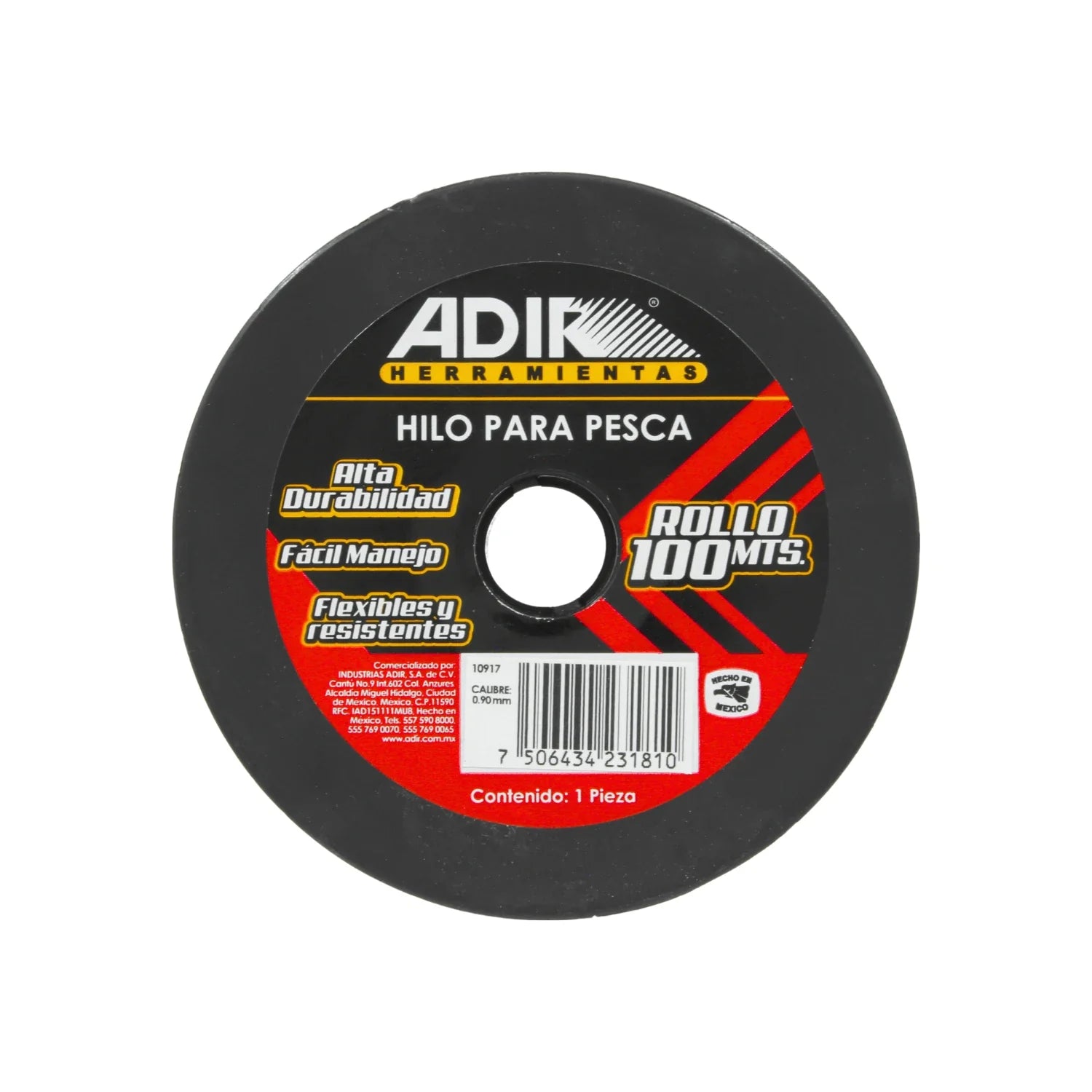 Alta durabilidad., Fácil manejo., Flexible y resistente., Calibre: 090 mm, Longitud total: 100 metros., Versatilidad de uso., Hecho en México.