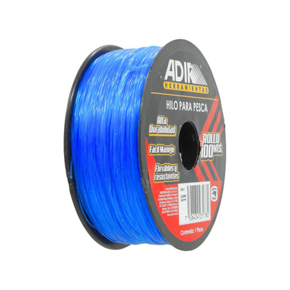 Hilo para pescar azul Adir 0.60mm x 100m, alta durabilidad, flexible y resistente