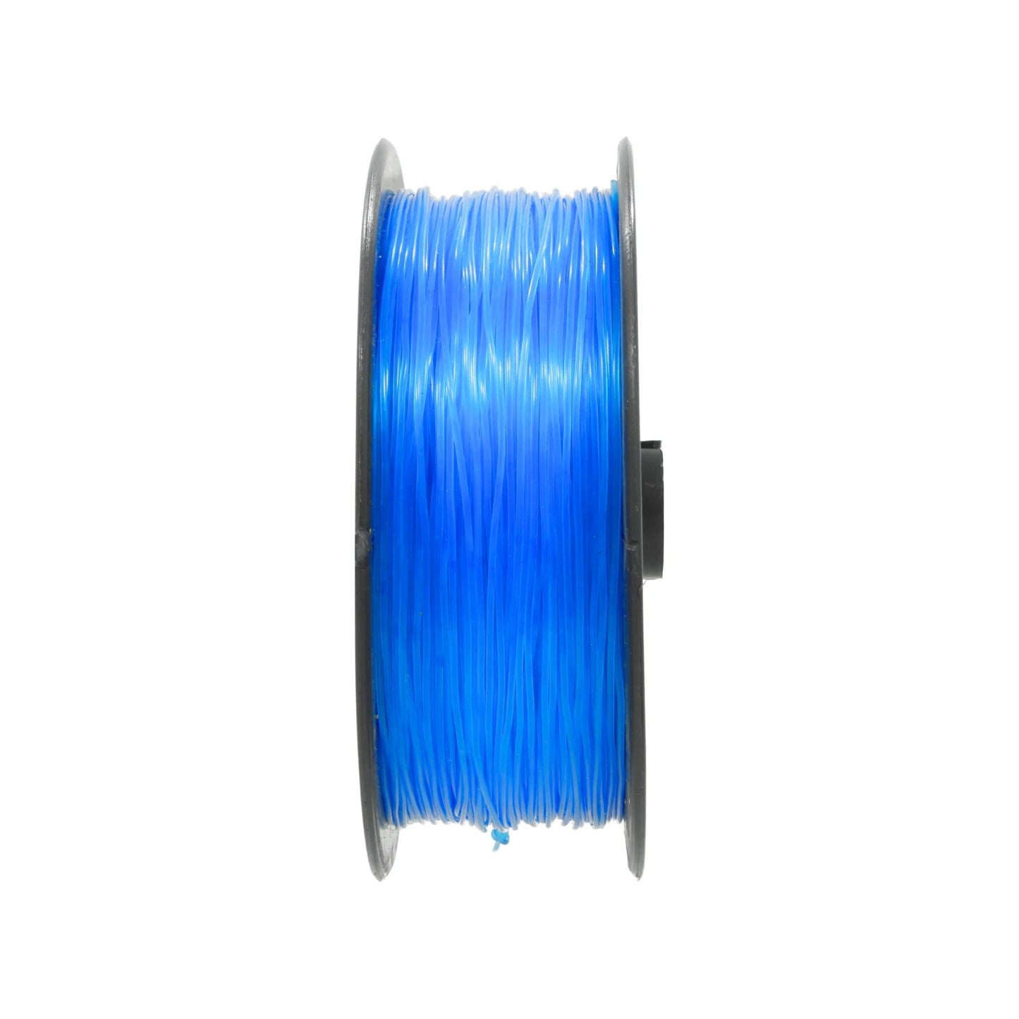 Carrete de hilo para pescar azul, línea de pesca translúcida y resistente.
