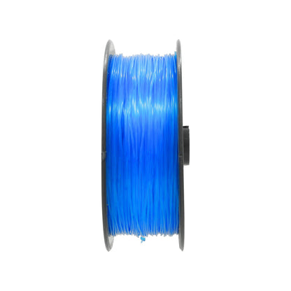 Carrete de hilo para pescar azul, línea de pesca translúcida y resistente.