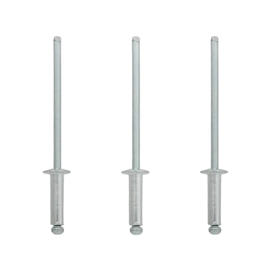 Tres remaches ciegos metálicos de 1/8x1/4x5/16 pulgadas (8 mm) para fijación de piezas