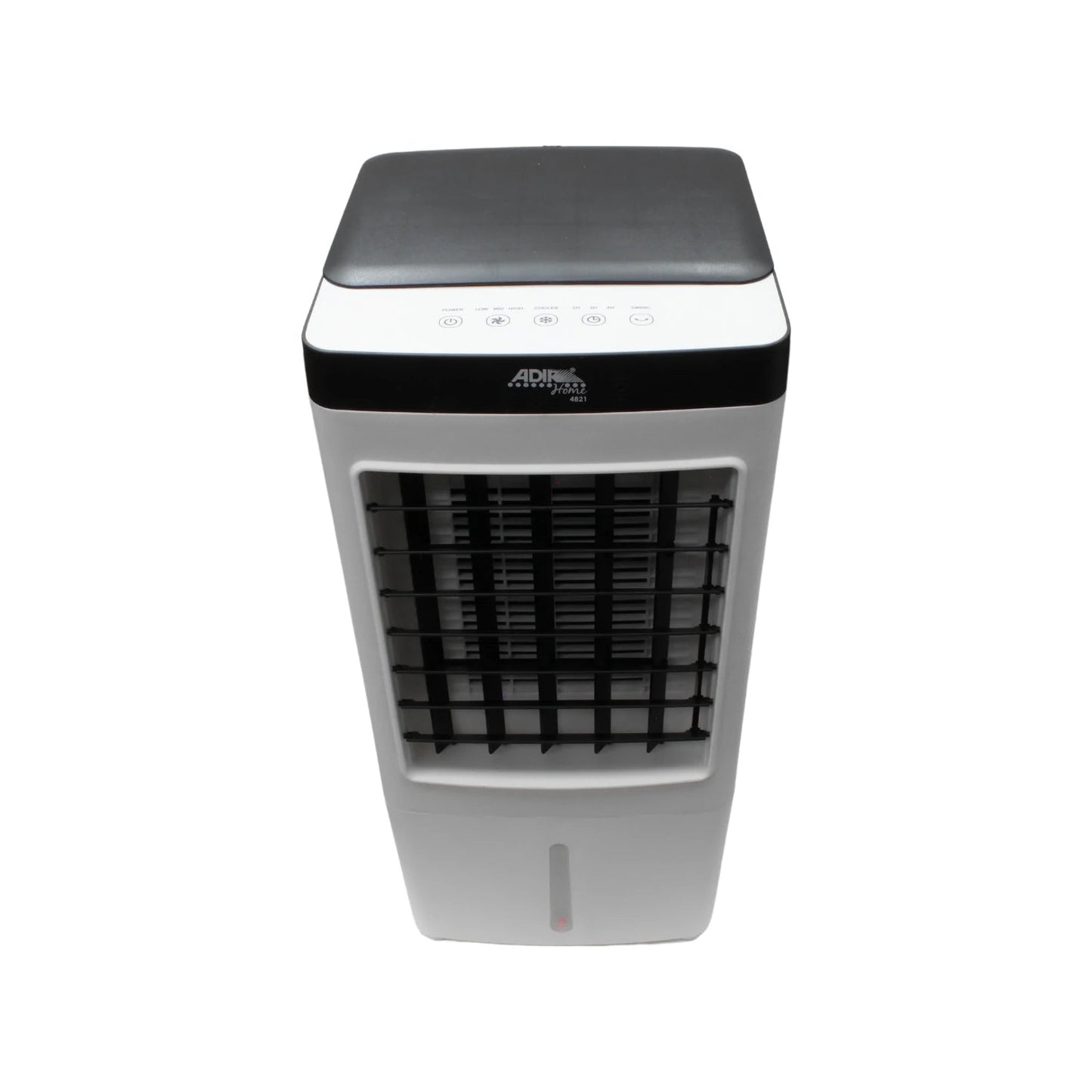 Enfriador de aire 3 en 1 Adir 4821 blanco/negro, portátil con panel de control digital y visor de agua.