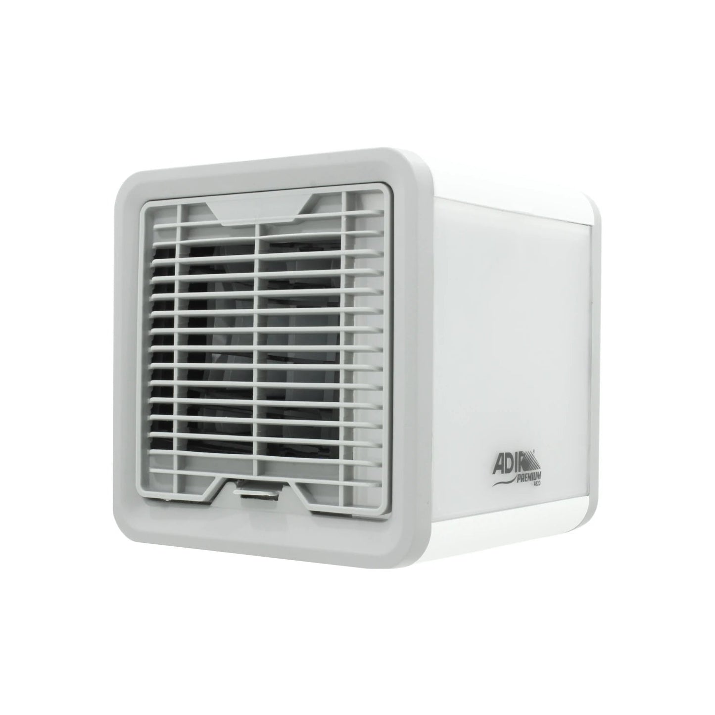 Enfriador de aire mini 3 en 1 Adir 4820 portátil, diseño compacto blanco y gris para uso personal