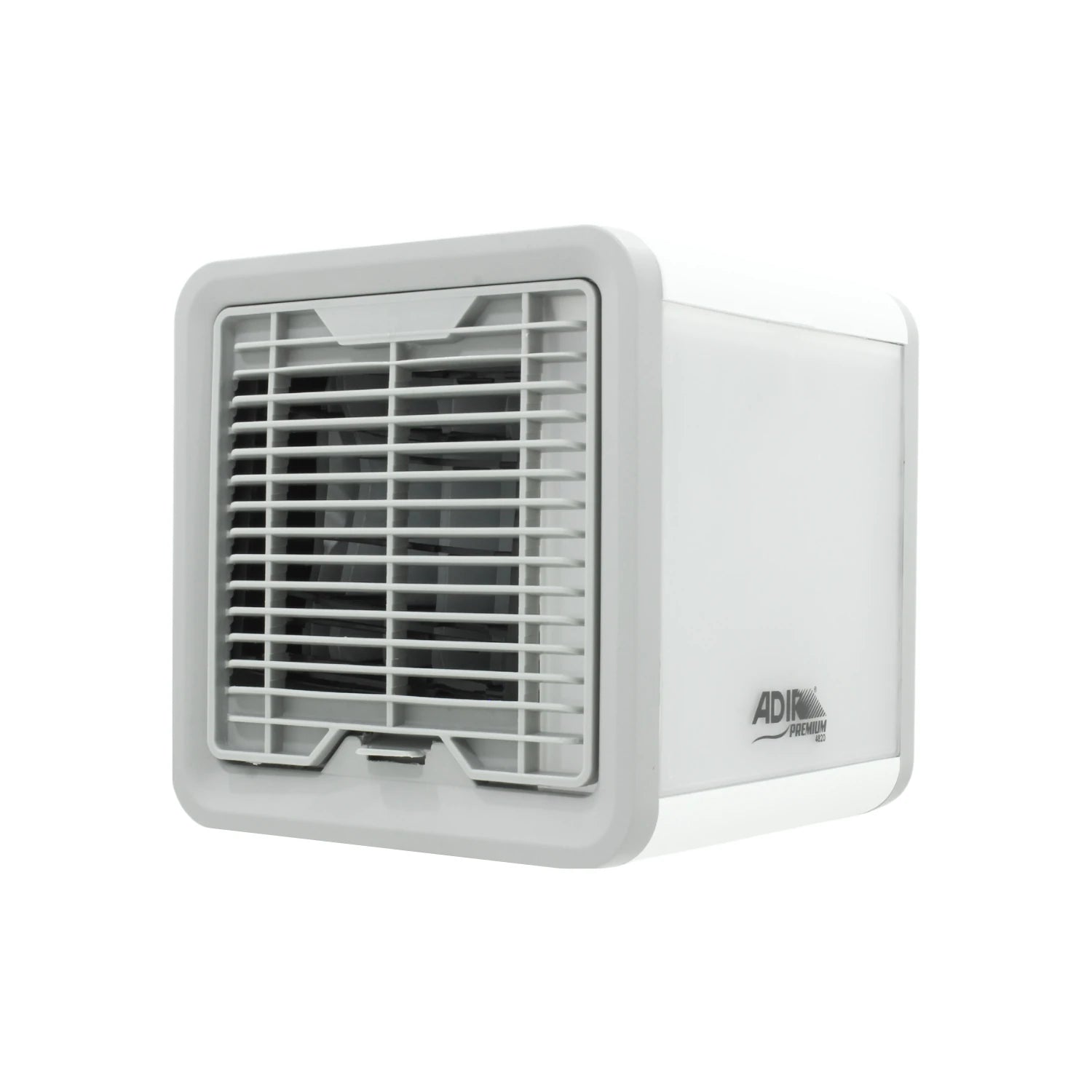 Enfriador de aire mini 3 en 1 Adir 4820 portátil, diseño compacto blanco y gris para uso personal