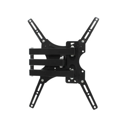 Soporte TV de pared articulado negro para pantallas 26-55 pulgadas, movimiento completo VESA resistente