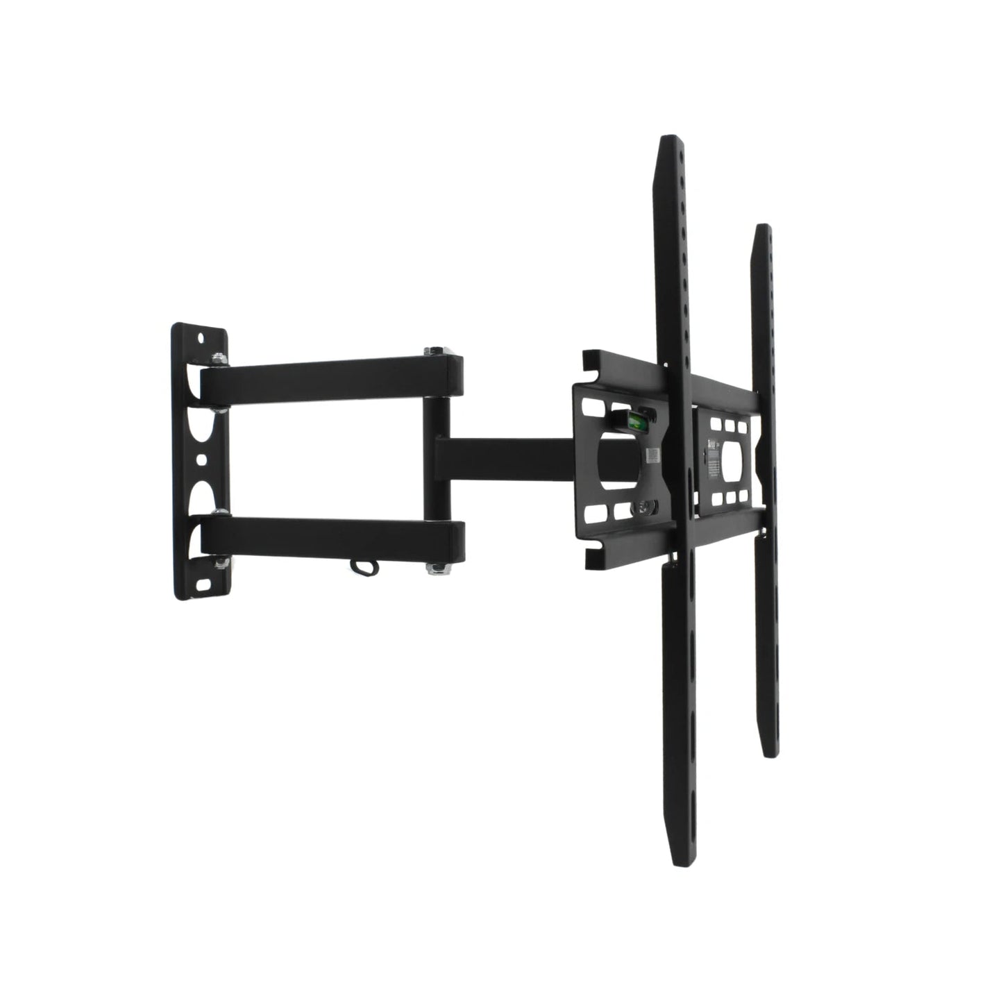 Soporte de TV articulado negro para pared, compatible con pantallas de 23-55 pulgadas, movimiento completo