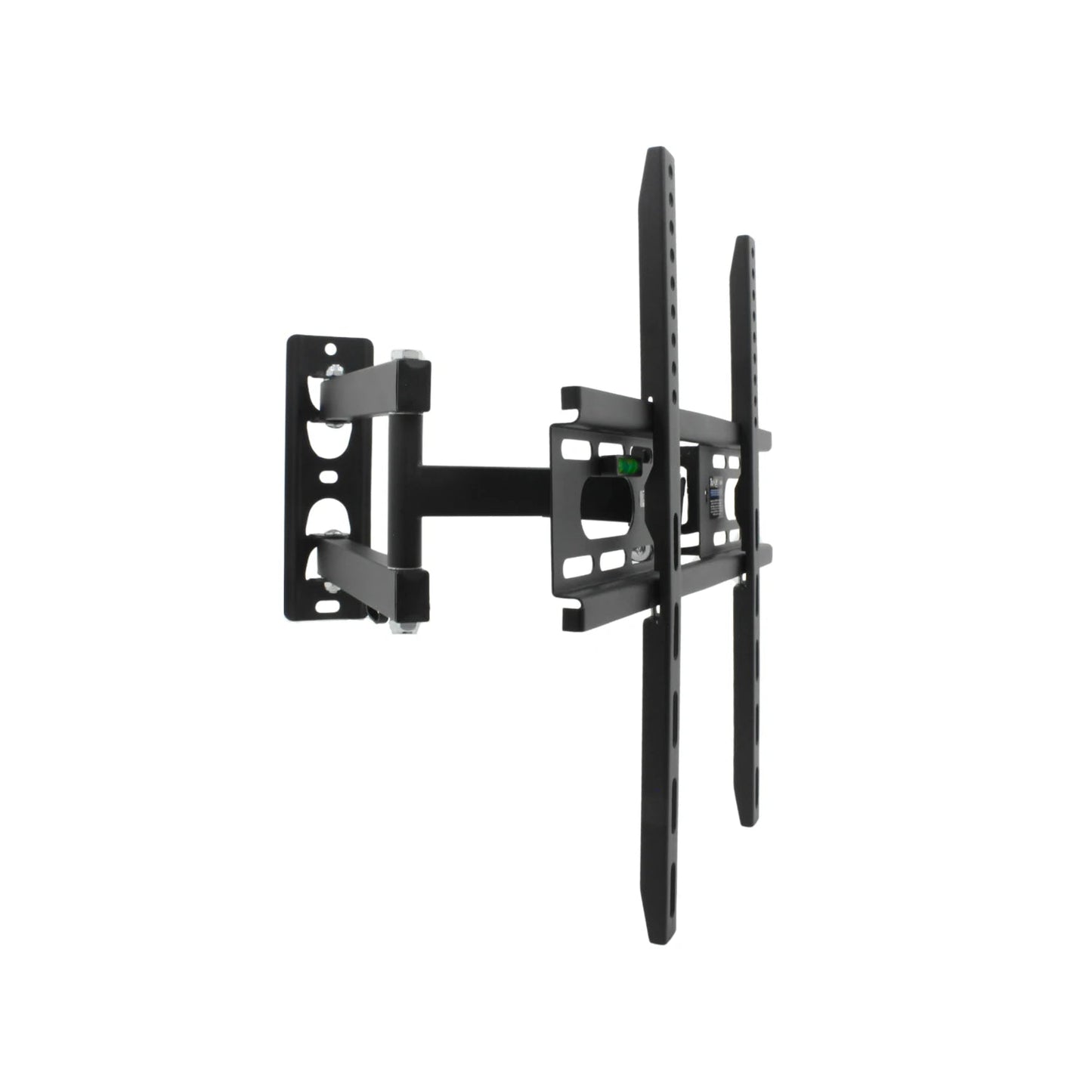 Soporte de pared para TV articulado negro para pantallas de 23 a 55 pulgadas con nivel incorporado.