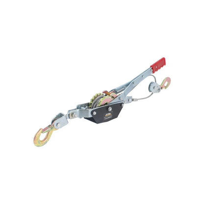 Malacate manual de palanca 2 toneladas con cable de acero y ganchos de seguridad galvanizados para arrastre y tensión