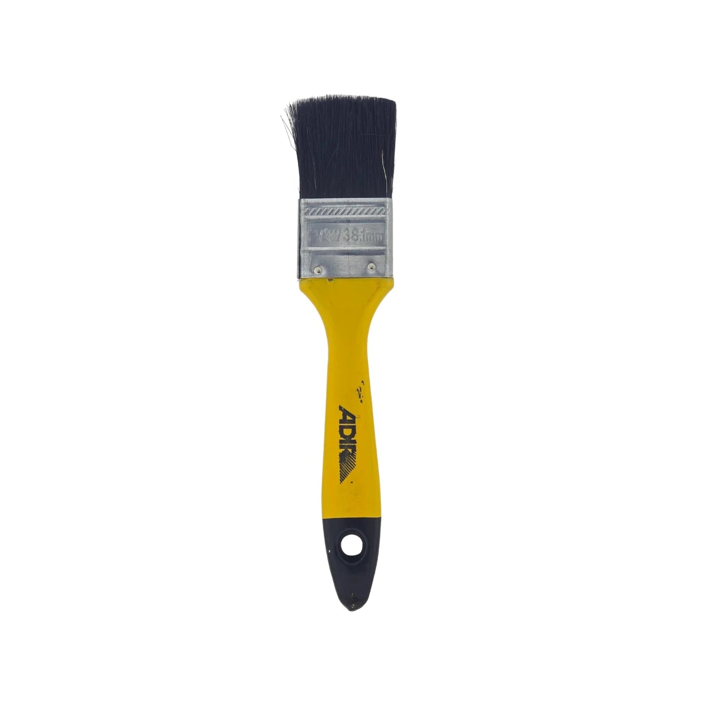 Brocha Adir 1 1/2 pulgadas con cerdas negras y mango amarillo para pintura general