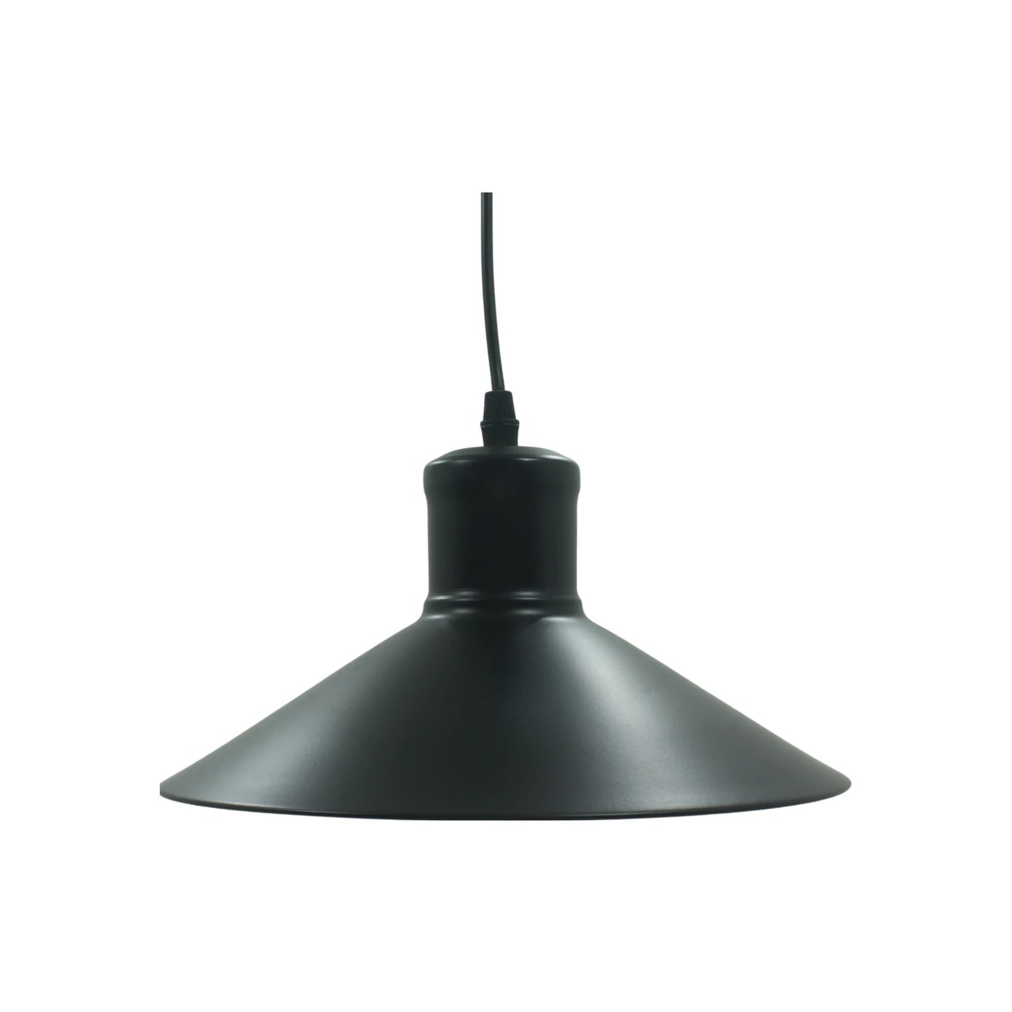 Candil colgante Adir Olympia 5097 negro, lámpara de techo con pantalla metálica cónica